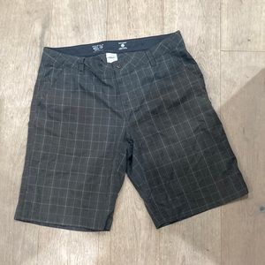 Mountain Hardwear Men's Plaid Flat Shorts Outdoor Hiking Gray size 38